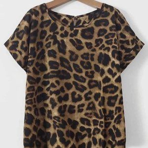 2XL Leopard print shirt